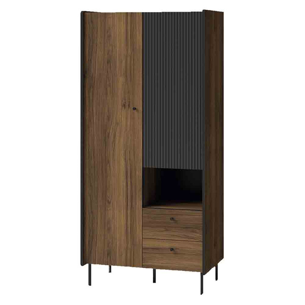 Dwudrzwiowa szafa do salonu z dwoma szufladami 90 cm PINNACLE