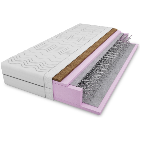 Dwuosobowy materac typu bonell 160x200 cm REPOS
