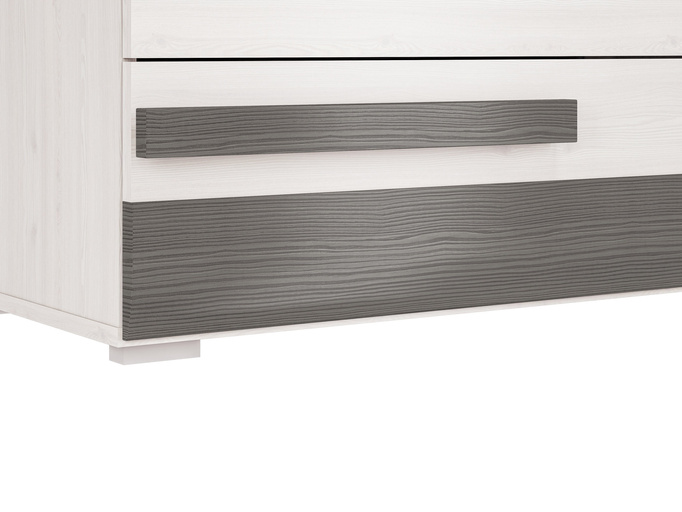 Wąska nowoczesna komoda z szufladami 86 cm BLANCO
