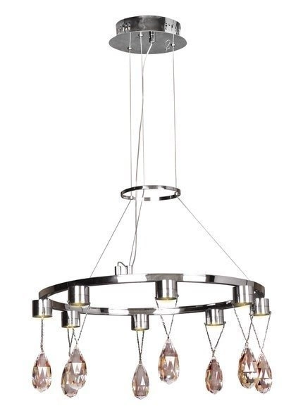 Lampa wisząca LED chrom kryształki Prisma 