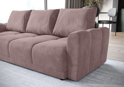 Nowoczesna szara sofa do salonu NUBES monolith