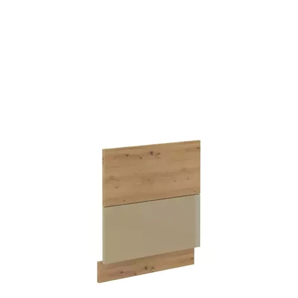 Front do zmywarki z widocznym panelem sterującym 60 cm Cappucino połysk AGATA