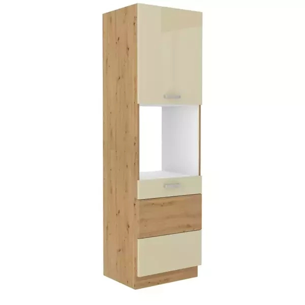 Szafka kuchenna pod zabudowę piekarnika Kremowy 60 cm AGATA 