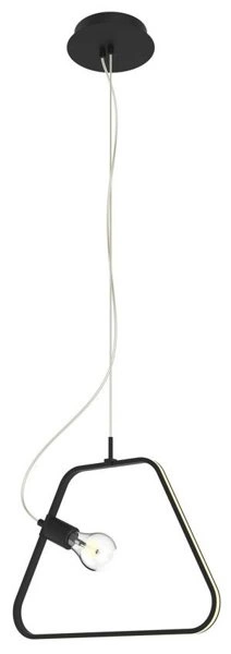 Lampa wisząca czarna LED na lince Ikaria