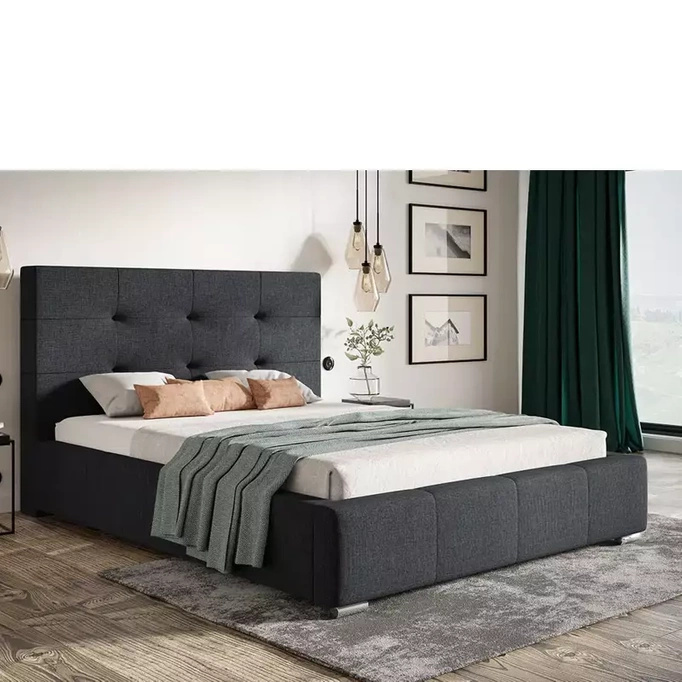 Łóżko 180x200 cm z wysokim oparciem PRANS