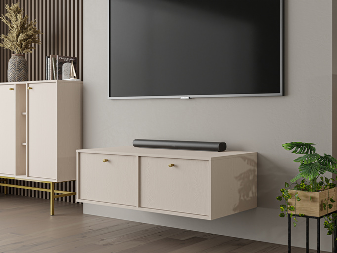 Wisząca dwudrzwiowa szafka pod telewizor 120 cm TOKEN