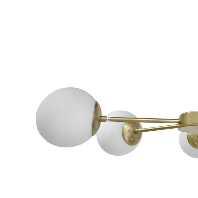 Lampa sufitowa mosiądz/biała 4xG9 MATI
