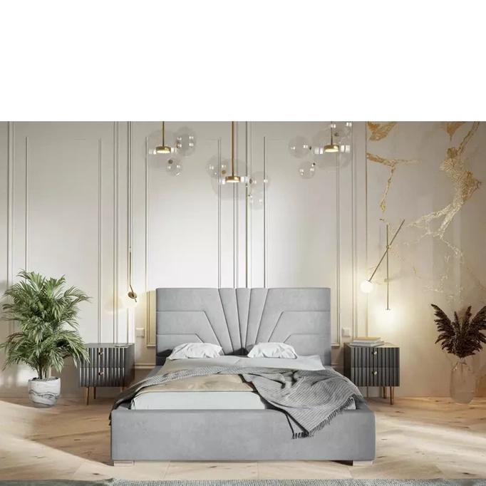 Łóżko 180x200 cm BELES zielona butelka