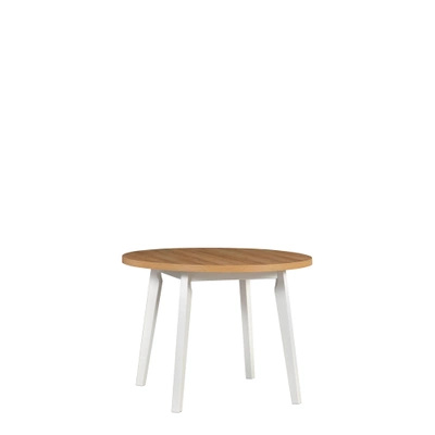 Okrągły stół rozkładany z drewnianymi krzesłami MONZA