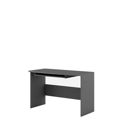 Nowoczesne biurko z półką na klawiaturę do pokoju młodzieżowego grafit  55x120 cm PLAY