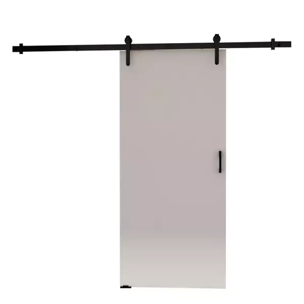 Białe naścienne drzwi przesuwne do garderoby 80 cm ANZIO