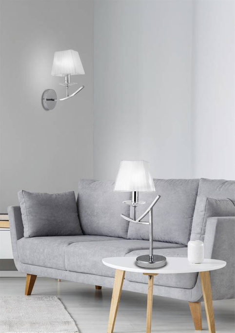 Lampka nocna chromowana Valencia