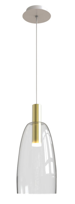 Lampa wisząca biało złota LED 5W Modena Ledea