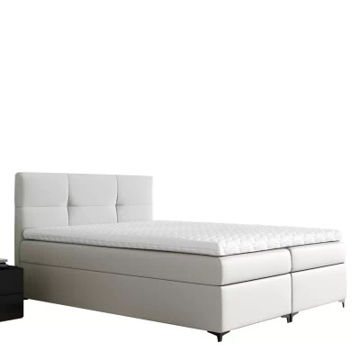 Łóżko Kontynentalne 200x200 białe BORYS