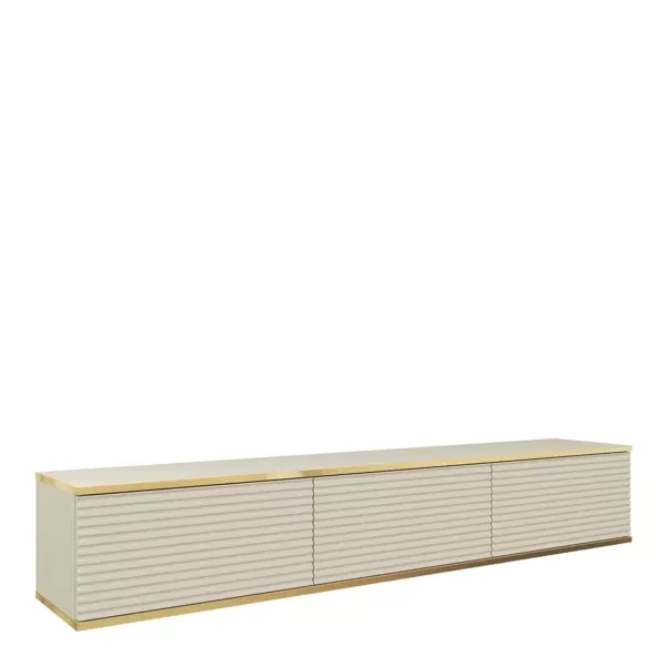 Beżowa szafka RTV 175 cm MDF ORVIETO