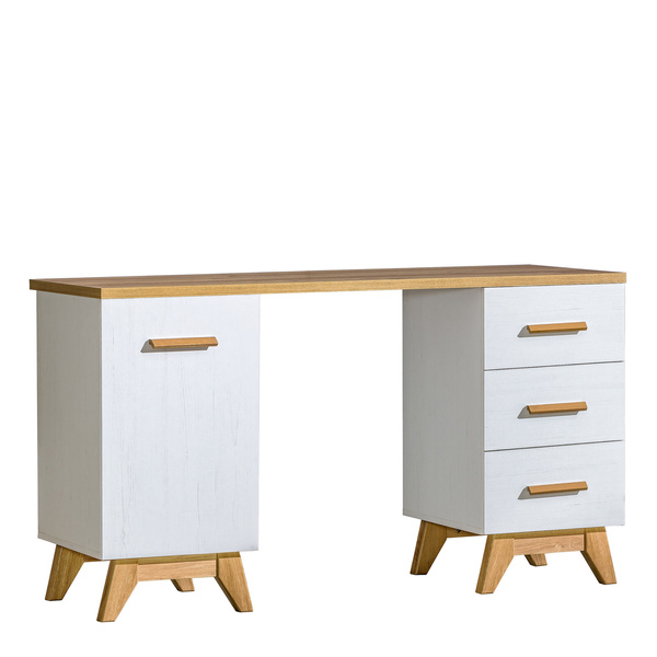 Biurko z szufladami w stylu skandynawskim 140 cm SILVA