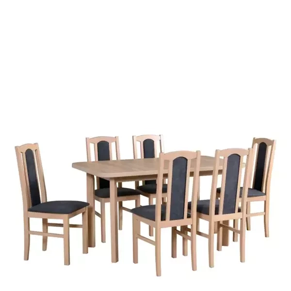 Klasyczny stół z krzesłami do jadalni BAROTTI
