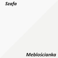 Białe meble do salonu Meblościanka i Szafa 250 cm 