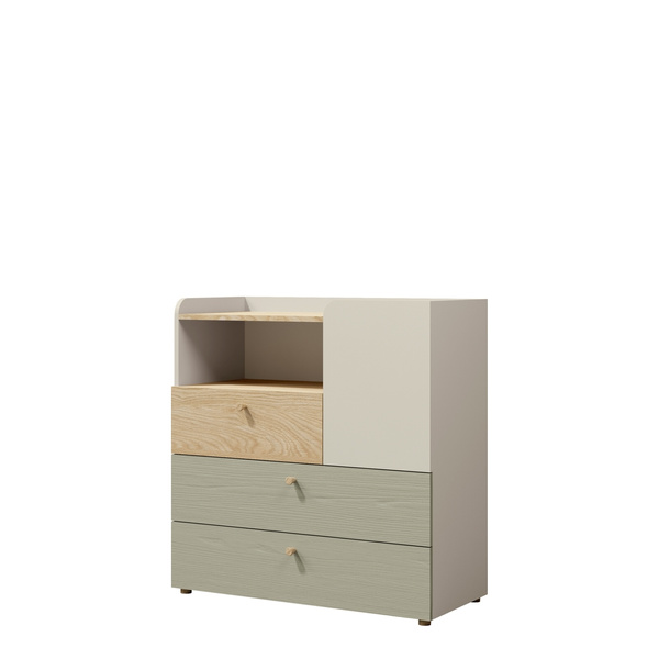 Mała komoda do pokoju młodzieżowego z szufladami 90 cm YOKO