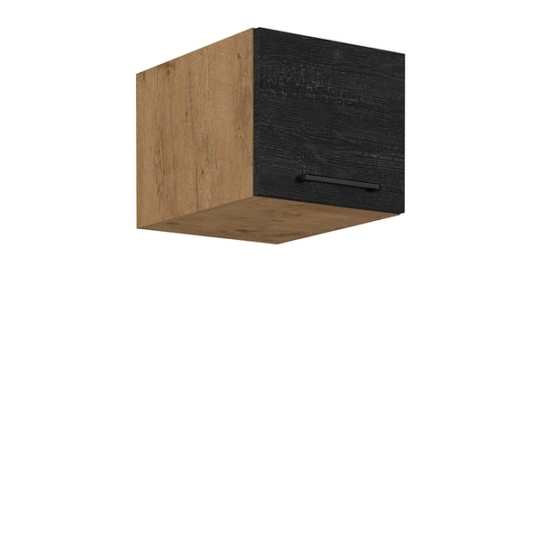 Uchylna szafka kuchenna nadstawka 40 cm VIKI ciemne drewno